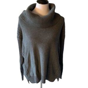 🆕 Lauren Ralph Lauren Women's Grey Heather Cowl Neck size M ⭐️